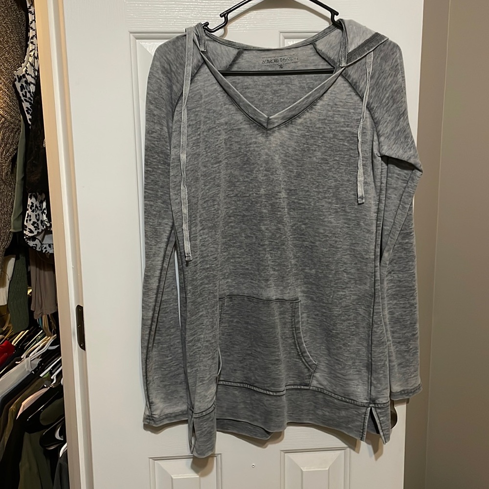 Almost famous light weight hoodie/ Size M/ Gray